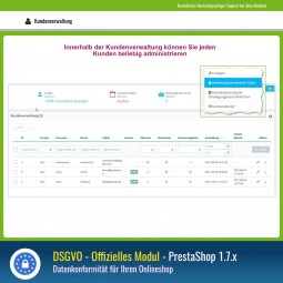 DSGVO Offizielles Modul 1.7.x