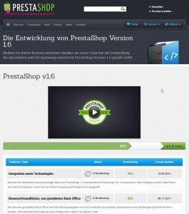 Die Entwicklung von PrestaShop Version 1.6