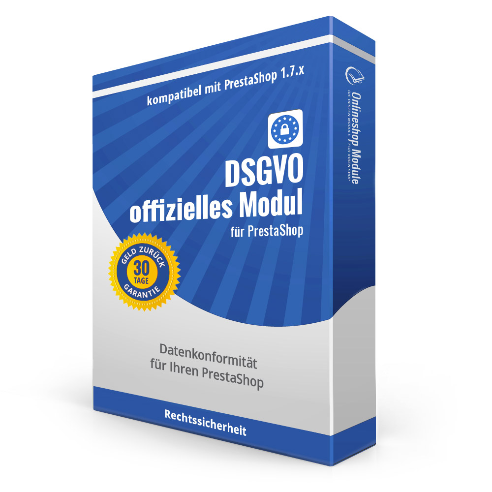 DSGVO offizielles Modul für PrestaShop